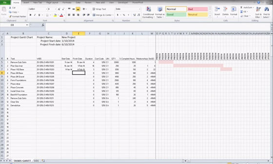 Construction Project Sheet Estimation in Excel