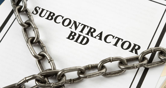 How to hold a subcontractor by the contractor to its bid