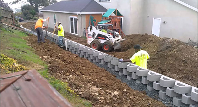 A live construction video on Retaining Wall Design and Construction