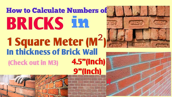 Tips to work out the materials for 5 inches thick brickwork