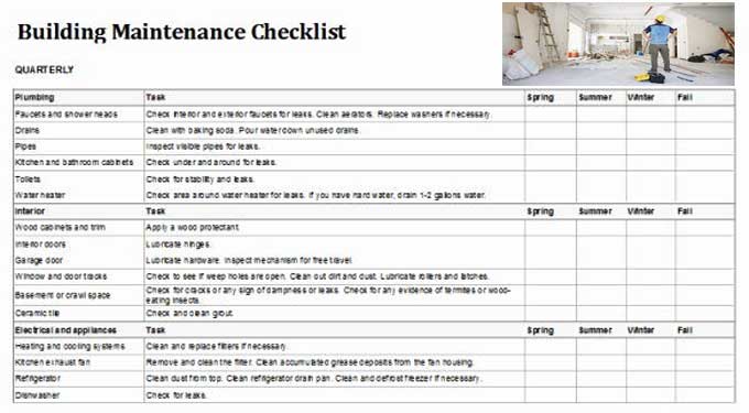 Building Maintenance Checklist: Everything you need to know