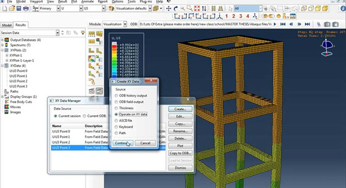 How to model the framed reinforced concrete based multi-stories structures with Abaqus