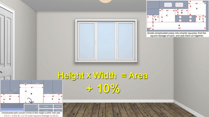 Some useful tips to work out the number of tiles in floor and wall area