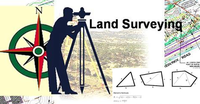 How to measure the area of land with various methods