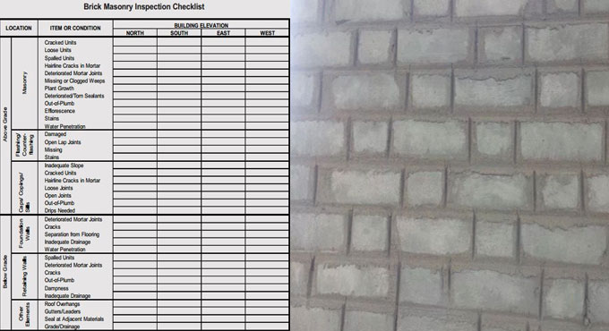 Detail Checklists for Quality Brickwork in construction site