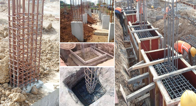 RCC column construction methods