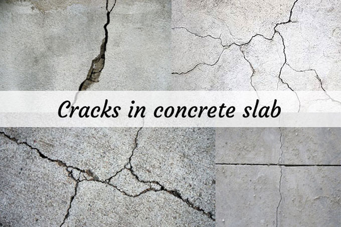 Reasons behind crack in concrete slab