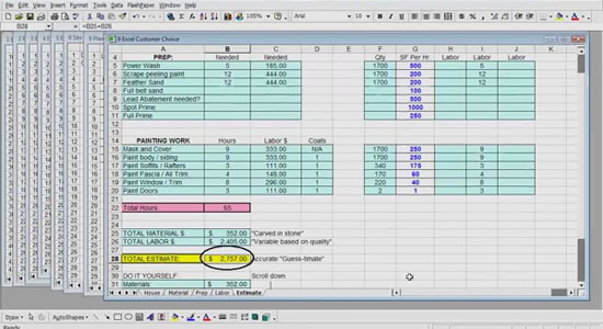 Excel Estimating for Painters