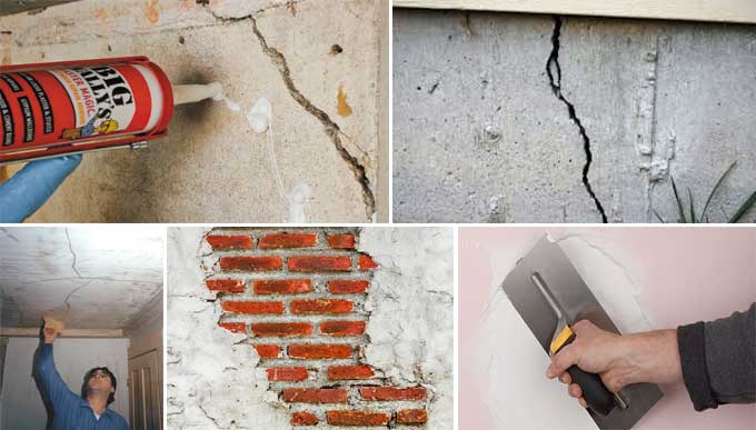 Fixing cracks in plaster walls