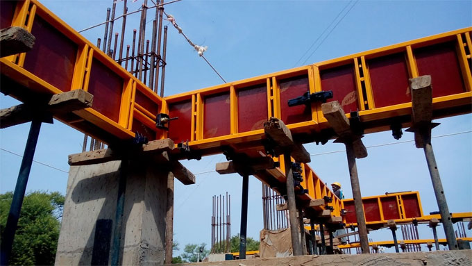 Formwork for Beams & Floors and Shuttering area calculation