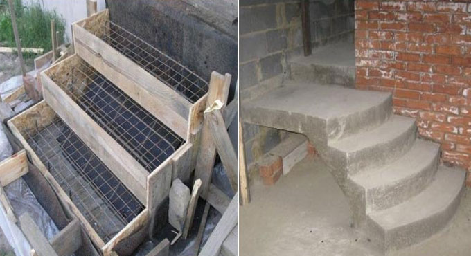 Formwork For Stairs Of Concrete