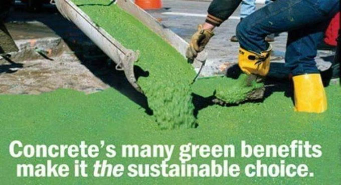 Green concrete is gaining popularity among construction industries