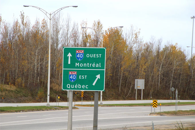 Highway 40 in Quebec