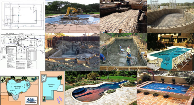 How to construct a in-ground pool