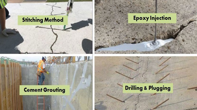 Methods of Repairing Cracks in Concrete