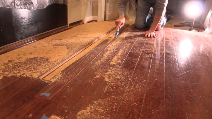 Removing old flooring harder