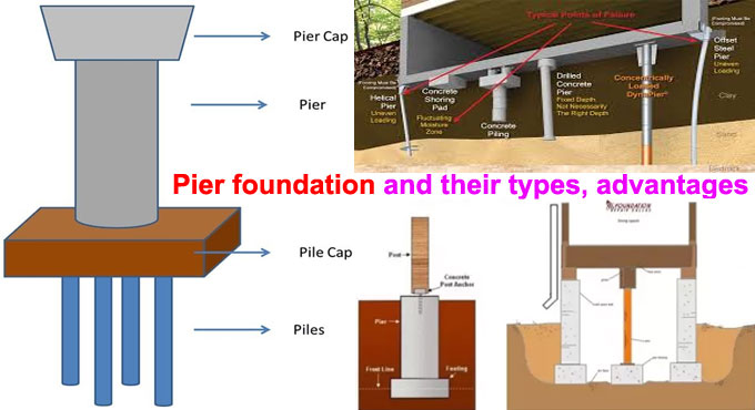 Pier foundation and their types, advantages