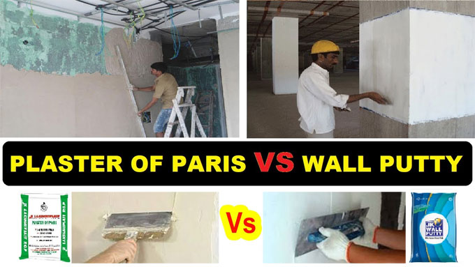 Difference between Plaster of Paris (POP) and Putty