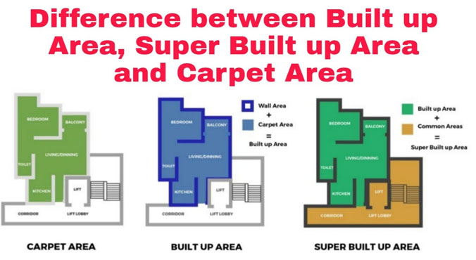 Basics about Plot Area, Built-Up Area, and Carpet Area