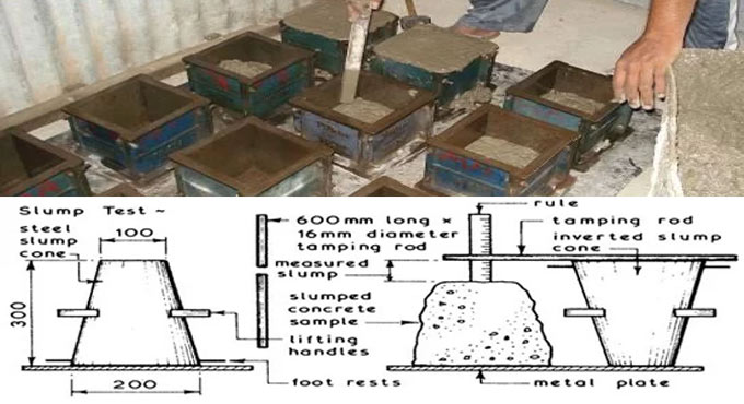 Different methods to verify the quality of fresh concrete