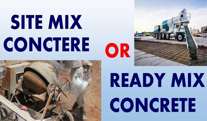 The Differences between Ready Mix Concrete and Site Mix Concrete