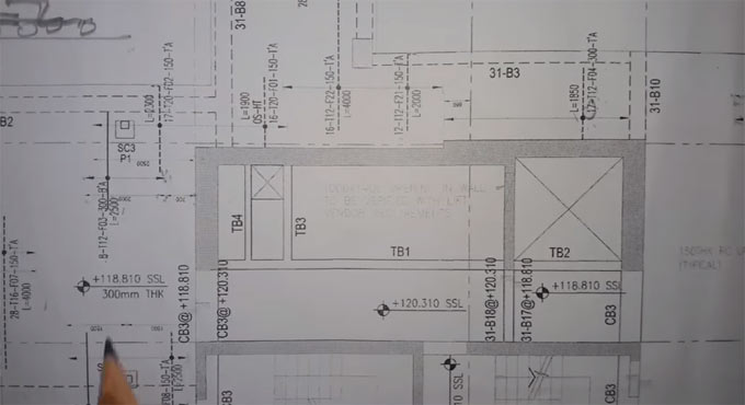 Construction tips to study slab reinforcement drawing Y Direction Bar
