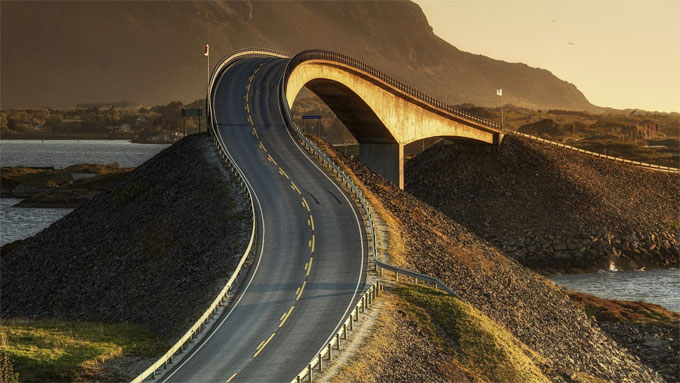 The Atlantic roadway in Norway