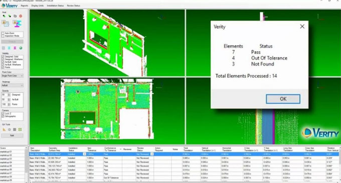 Verity 1.0 is the newest software to verify the accuracy of the new construction against design/fabrication models