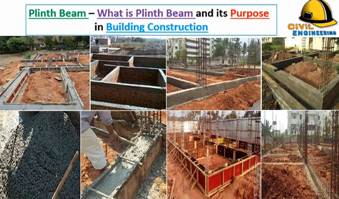Usages and construction method of plinth beam